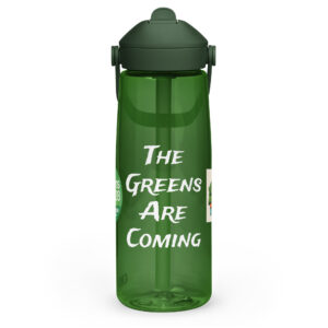 #TheGreensAreComing - Flip straw water bottle